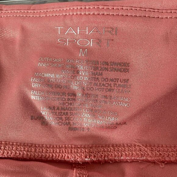 NWT Tahari Sport golf tennis sport skort skirt shorts pink mauve women’s medium - Picture 4 of 6